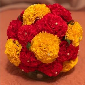 Paper flowers decoration.